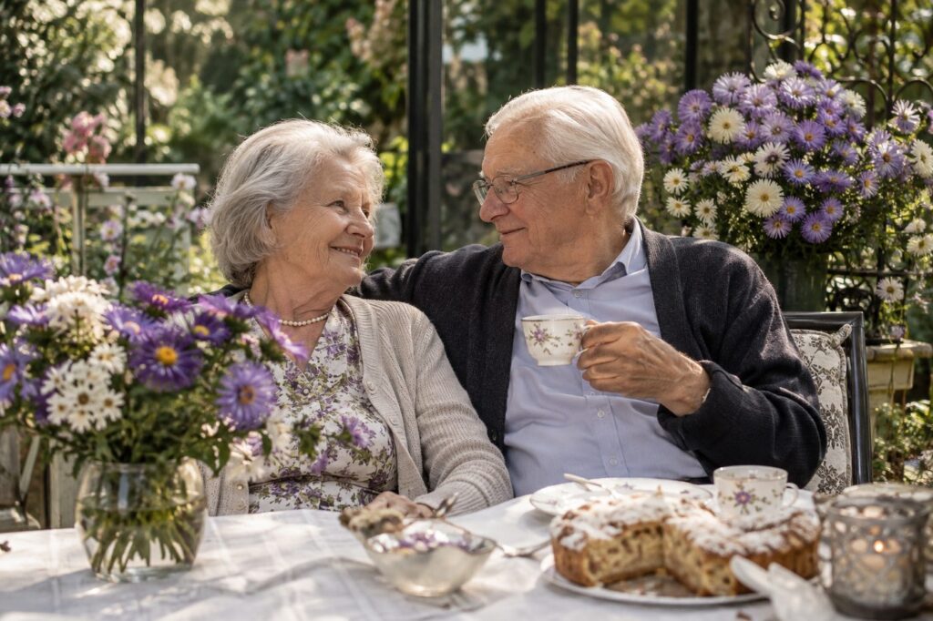 56. Hochzeitstag: Asternhochzeit - 56 Jahre verheiratet, 56 Jahre Ehe