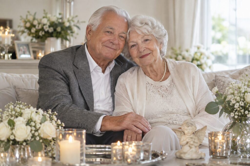58. Hochzeitstag: Engelshochzeit - 58 Jahre verheiratet, 58 Jahre Ehe