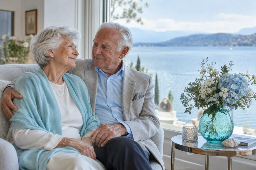 62. Hochzeitstag: Aquamarinhochzeit - 62 Jahre verheiratet, 62 Jahre Ehe