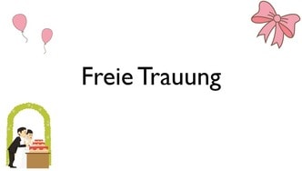 Freie Trauung bei der Hochzeit