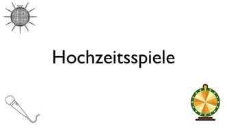 Hochzeitspiele als lustige Unterhaltung bei der Hochzeit