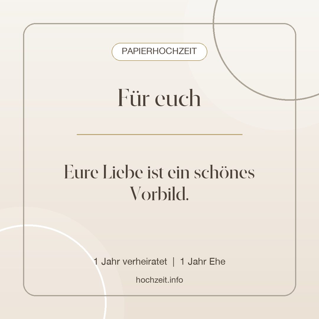 Papierhochzeit Bild: Für euch - 1 Jahr verheiratet, 1 Jahr Ehe