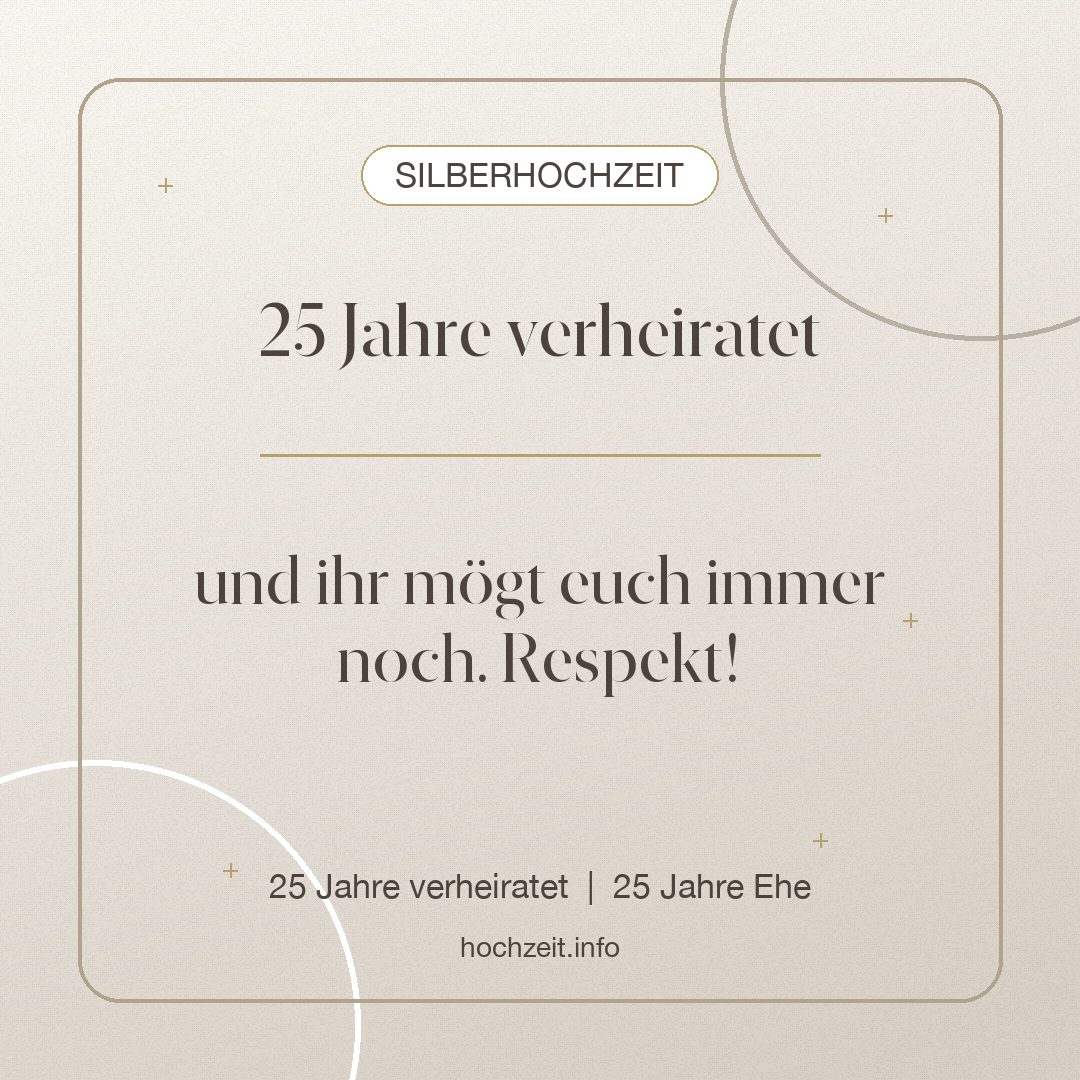 Lustiges Silberhochzeit Bild - 25 Jahre verheiratet