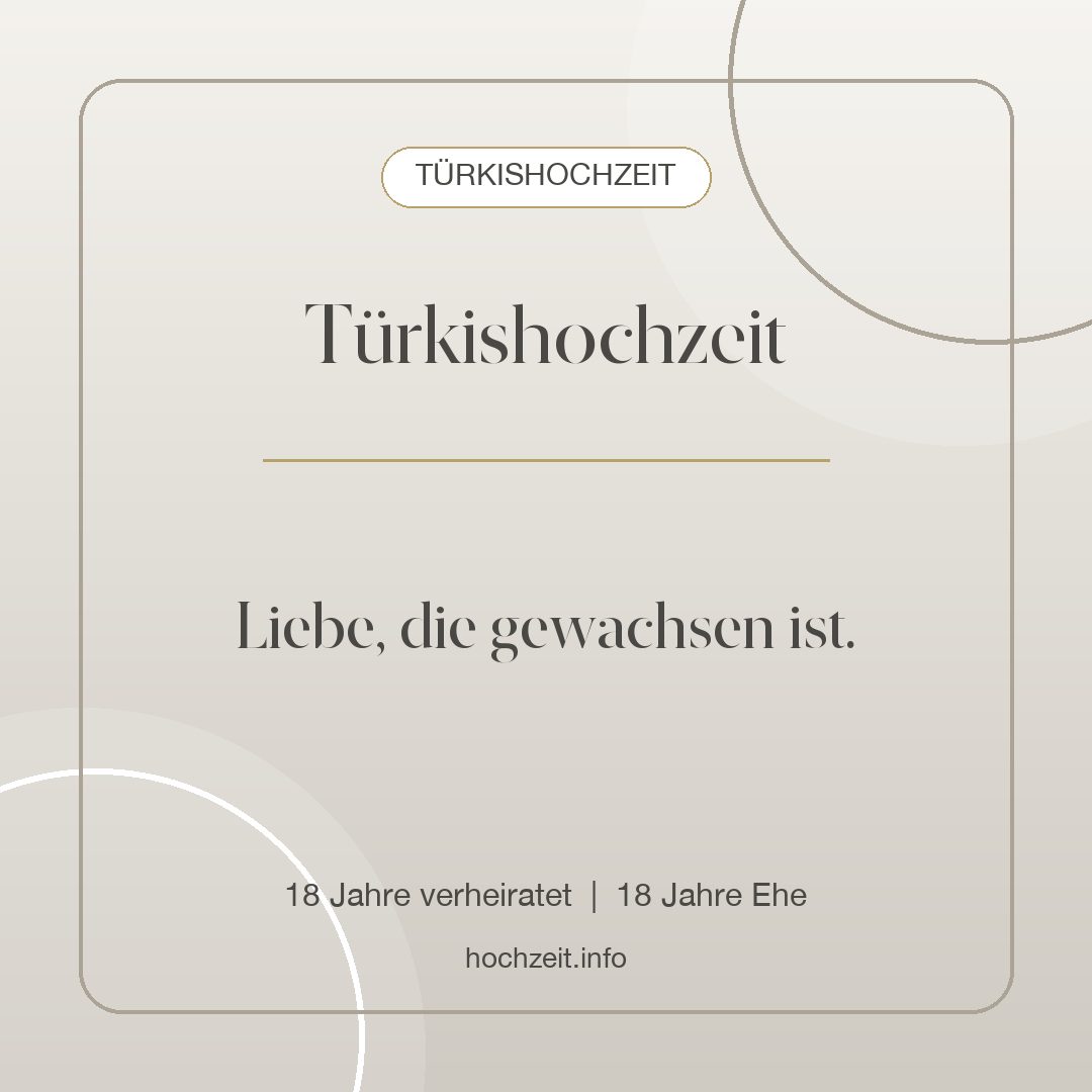 Türkishochzeit Bild: Türkishochzeit - 18 Jahre verheiratet, 18 Jahre Ehe